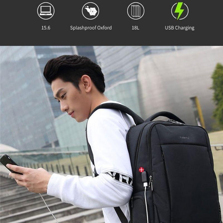 MOCHILA ANTIRROBO CON CARGADOR USB - Smarthly